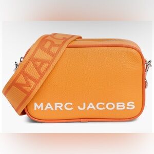 New Marc Jacobs Bold Flash Crossbody Camera Bag Pebble Leather Tangerine Multi